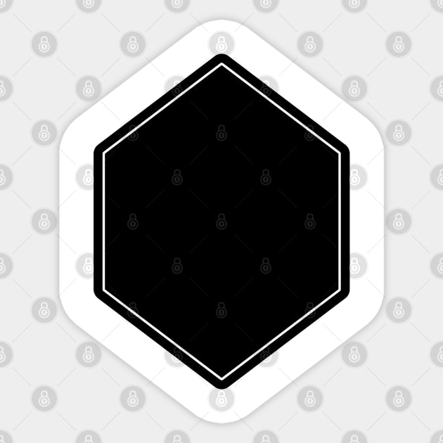 Hexagon template Sticker by ShirtyLife